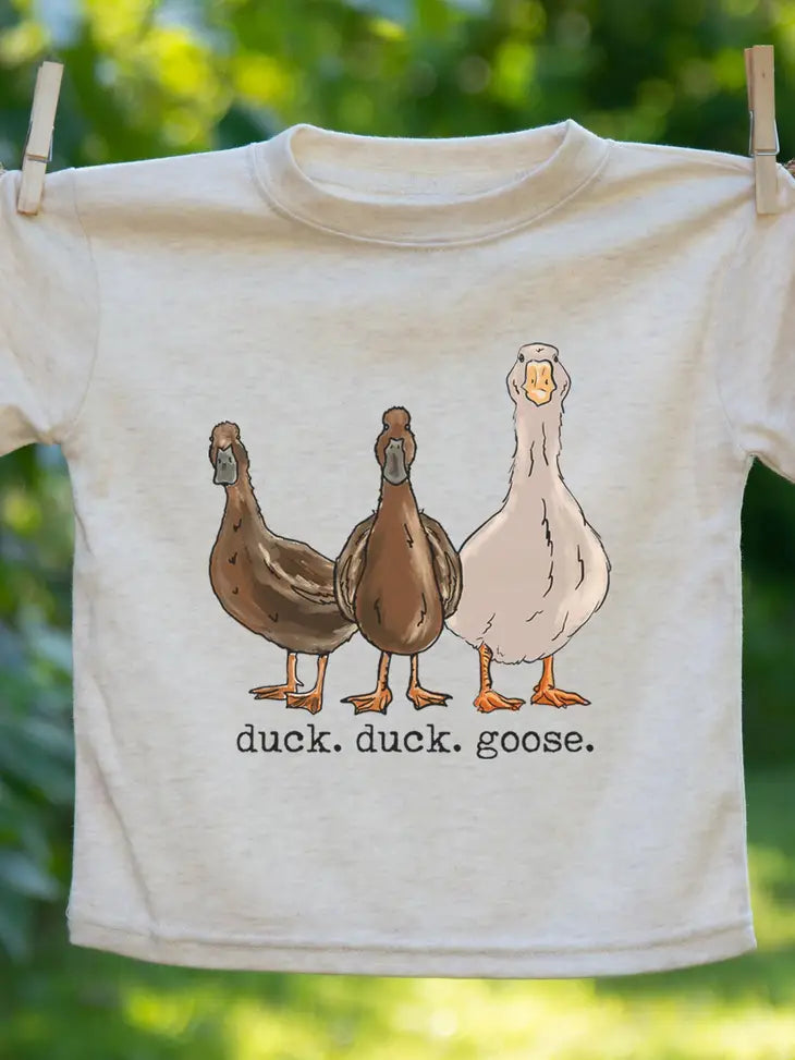 "duck. duck. goose" Toddler tee