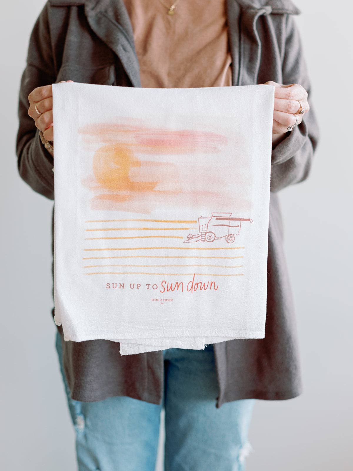 Sun Up to Sun Down - Harvest Flour Sack Towel