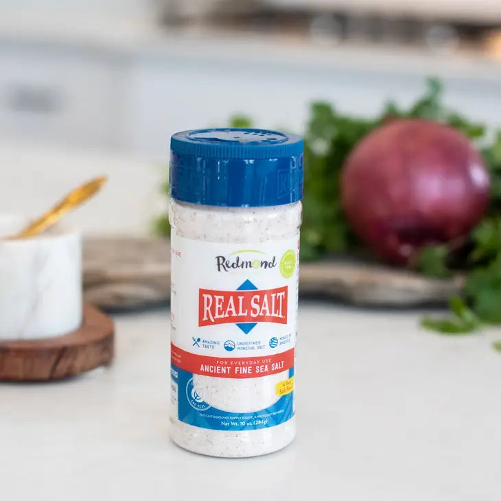 10 oz Redmond Real Salt, Fine - Shaker