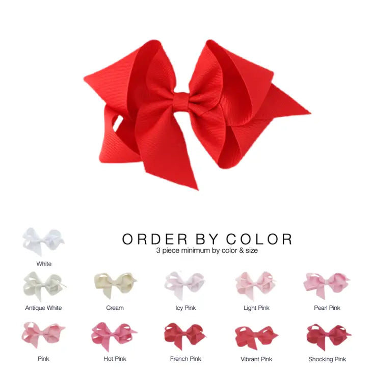 Big (5 in.) Classic Grosgrain Bow by Color