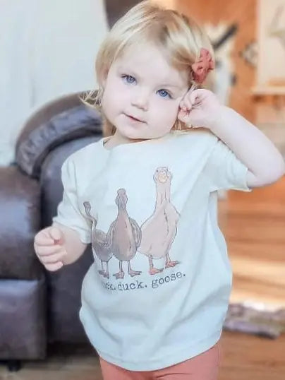"duck. duck. goose" Toddler tee