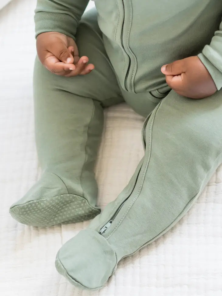 Peyton Zipper Sleeper - Thyme