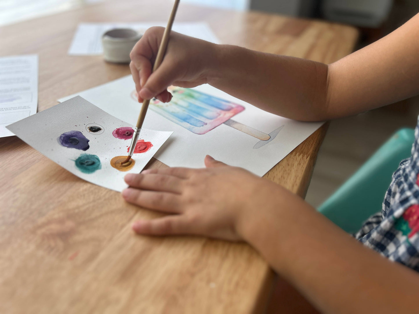All in One Watercolor Prints/ Postcards : Abstract Flowers