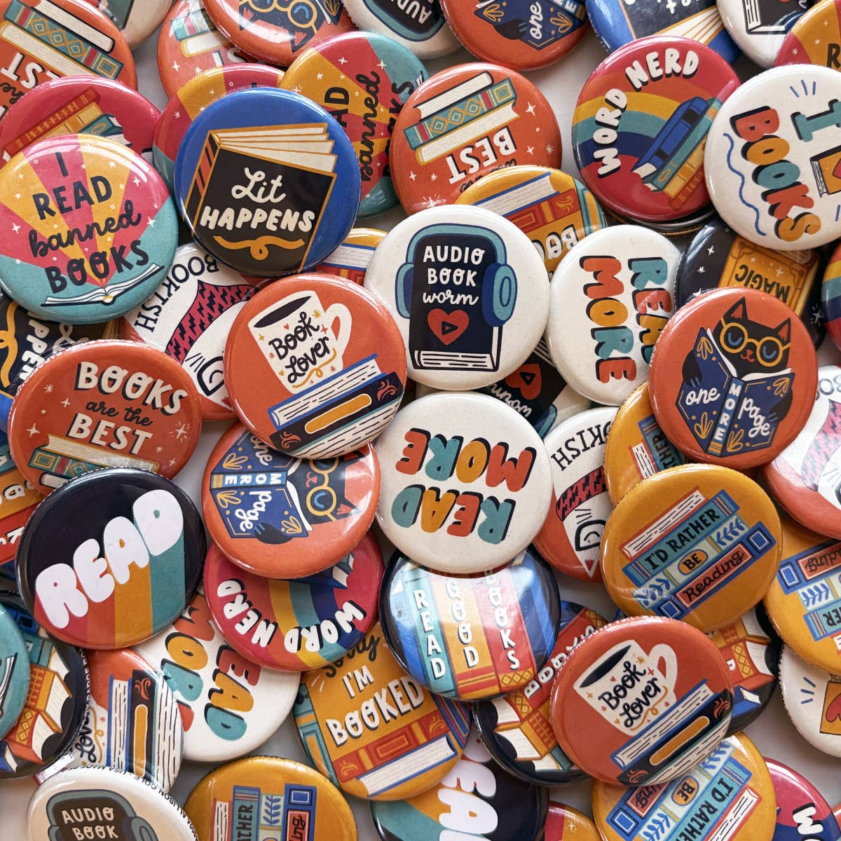 I Heart Books 1.25" Button