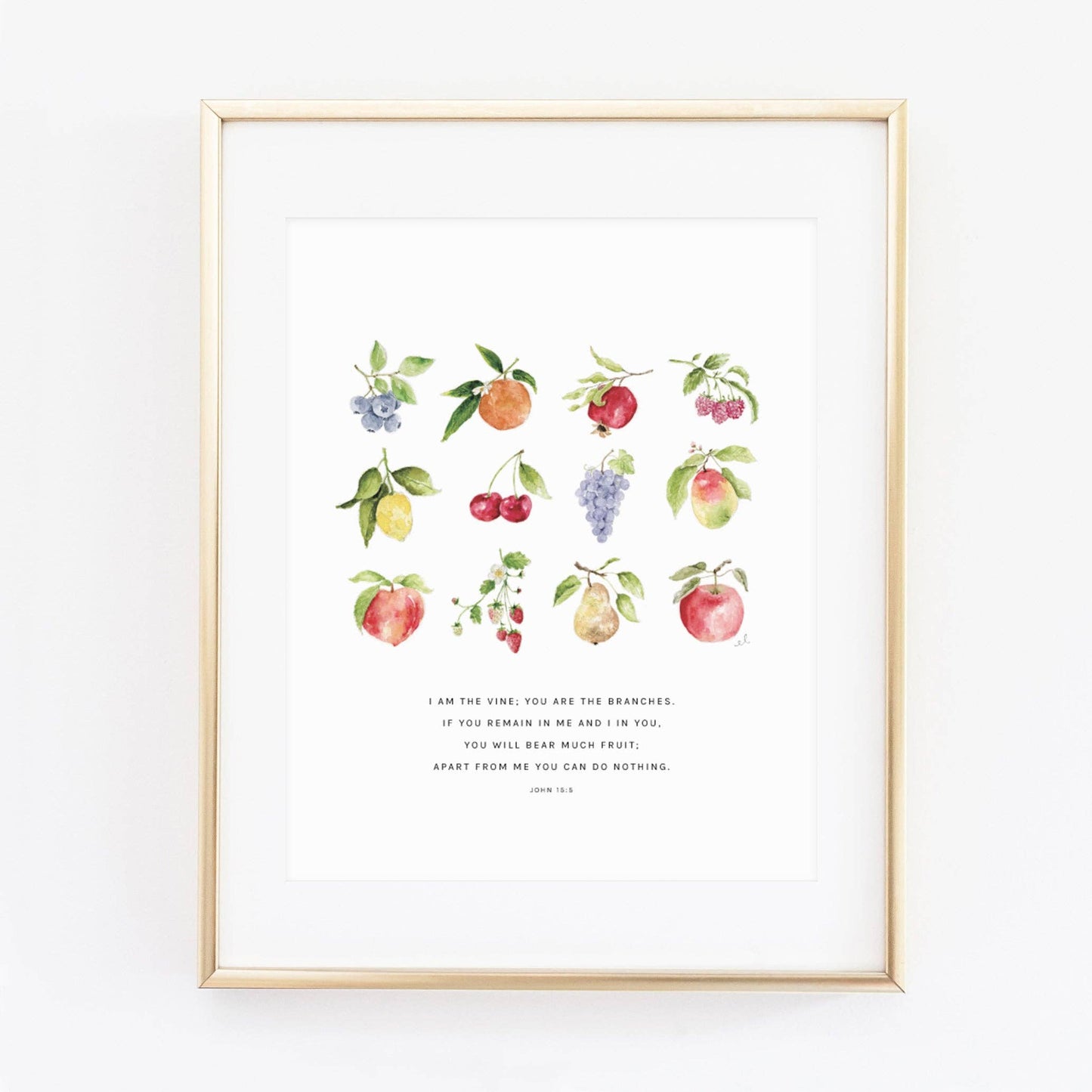 John 15:5 fruit scripture print