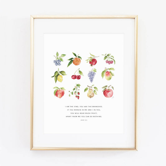 John 15:5 fruit scripture print