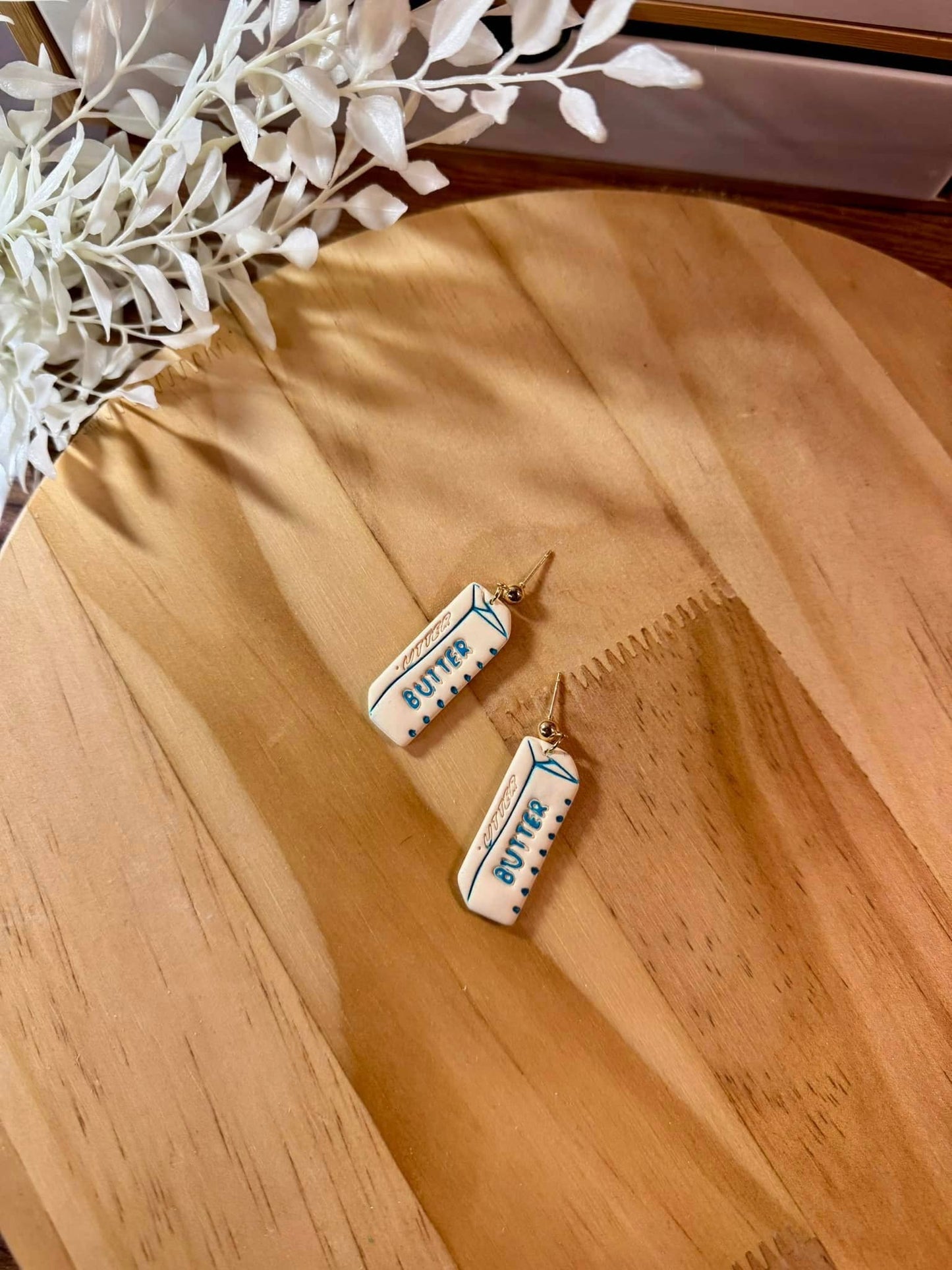 Butter Sticks Polymer Clay Earrings