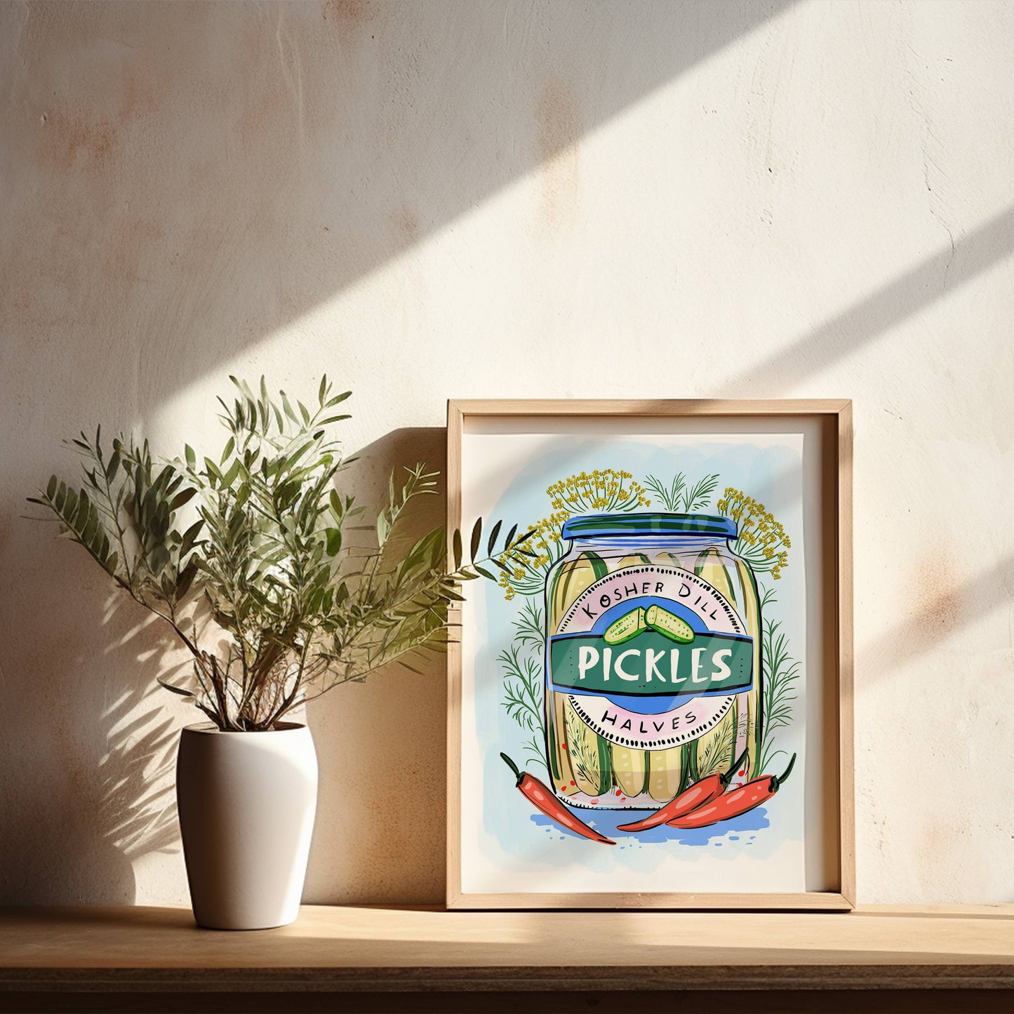 "Pickle Jar" - 8" x 10" Giclée Art Print