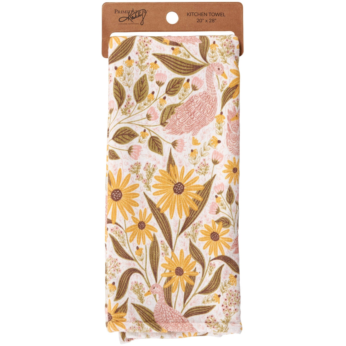 Goose Folk Art Kitchen Towel