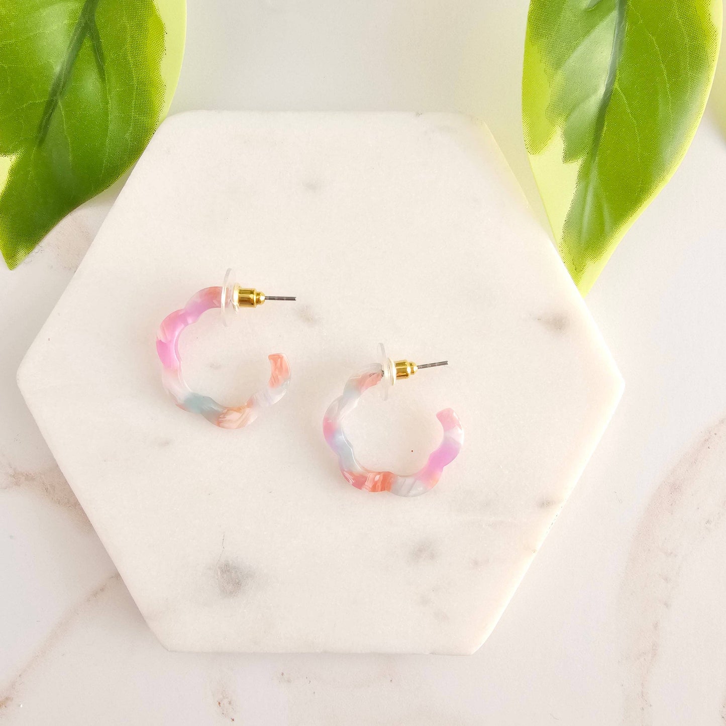Posey Mini Hoops - Afterglow // Spring Summer Earrings