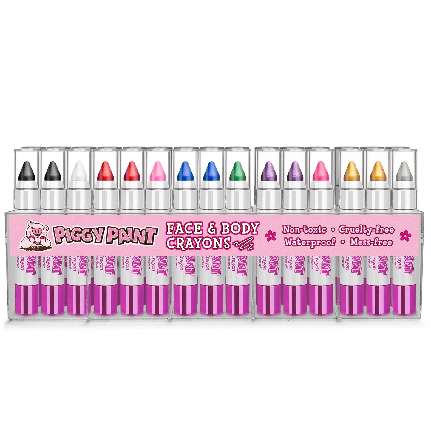 Face & Body Crayon Display – 30 Crayons - Wholesale
