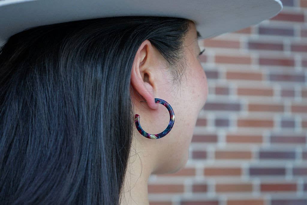 Camy Hoops - Jeweled Twilight // Jewelry, Earrings, Fall