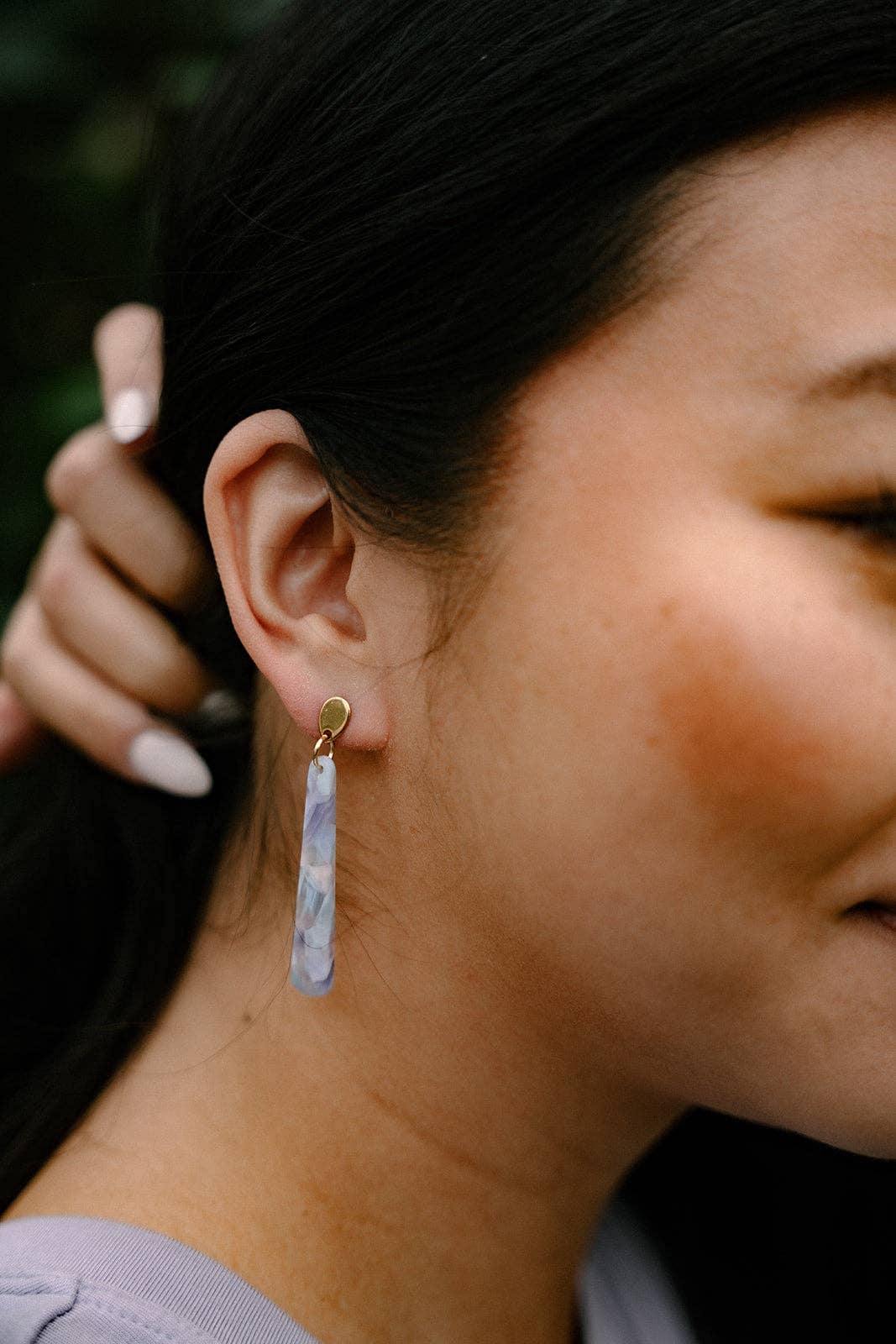 Blair Earrings - Pastel Prism // Spring Jewelry, Purple