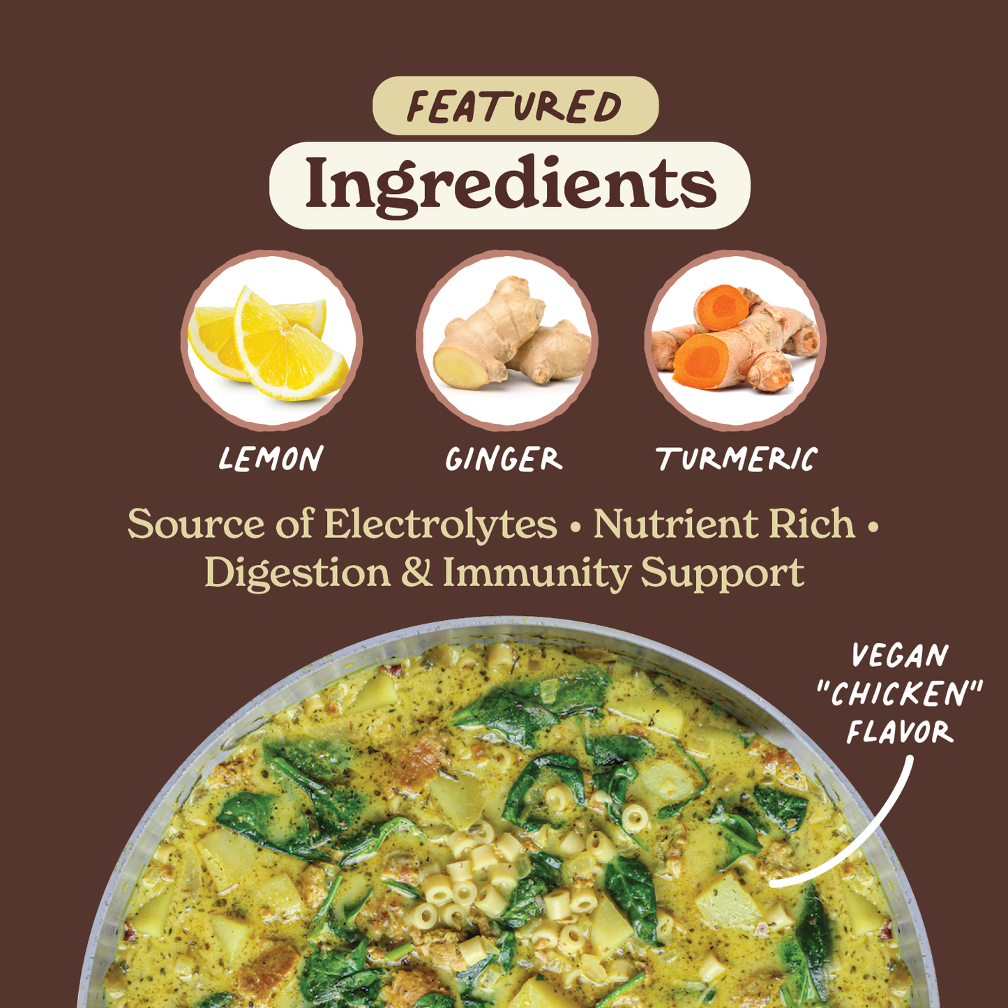 Superfood Instant Broth Powder w/ Lemon Ginger and Turmeric
