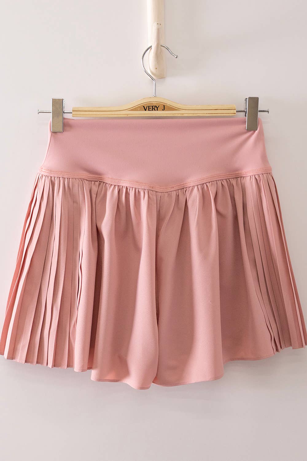 NP70970-Side Pleated Detail Activewear Shorts