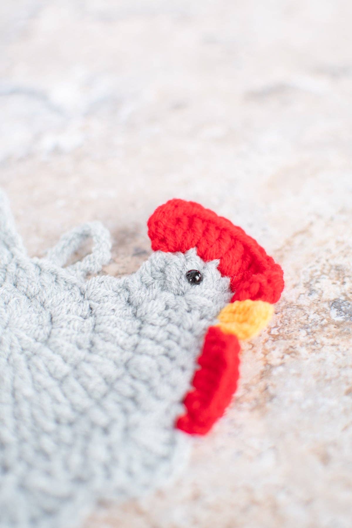 Crochet Chicken Coasters - Set of 4