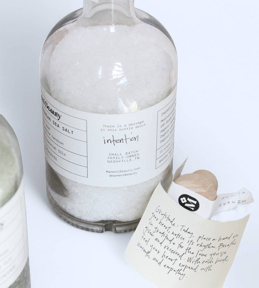 “Intention” Mediterranean Sea Salt Soak