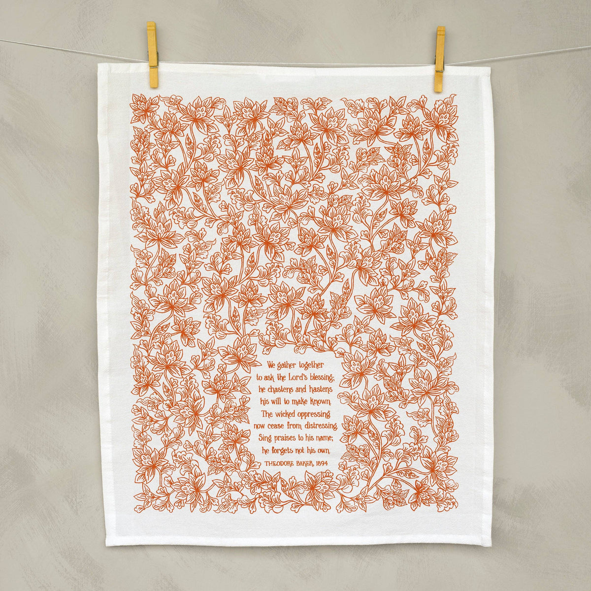 We Gather Together Hymn Tea Towel