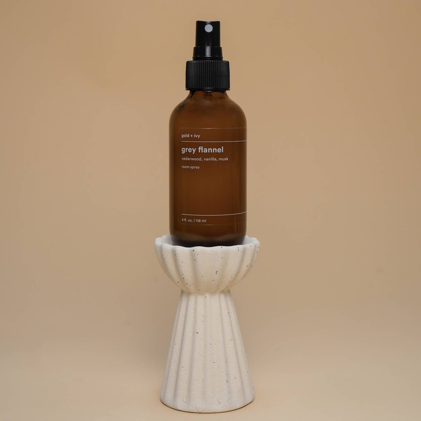 Grey flannel room + line spray - cedarwood, vanilla, musk