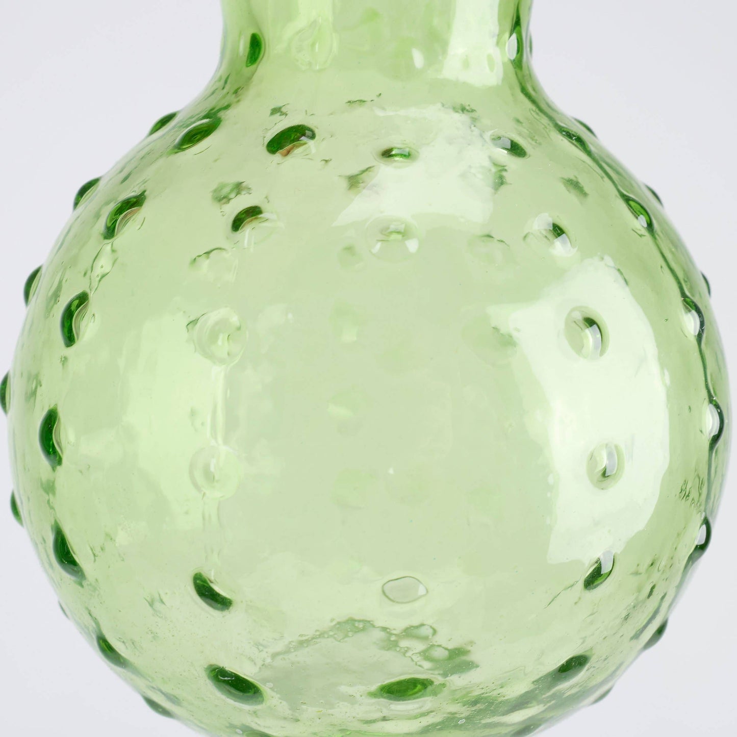 Green Hobnail Vase