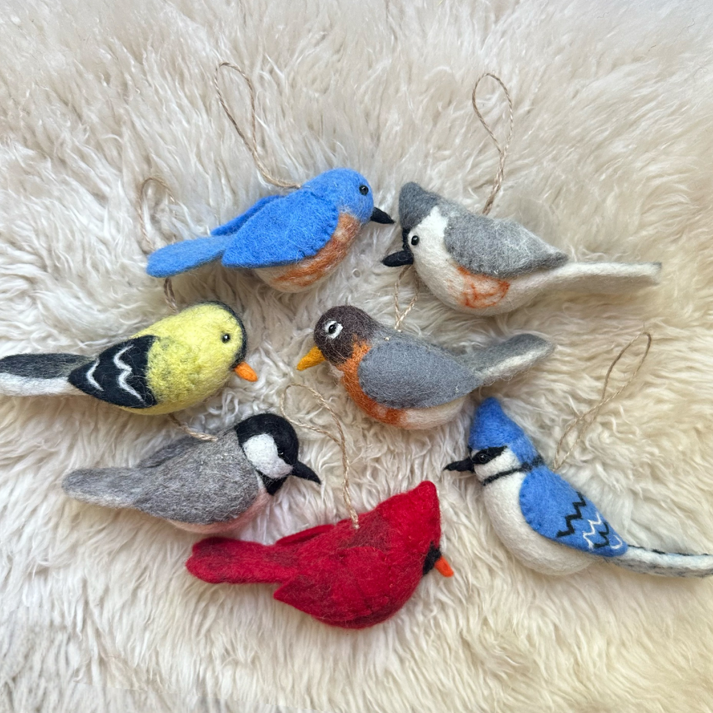 Felt Bird Ornaments