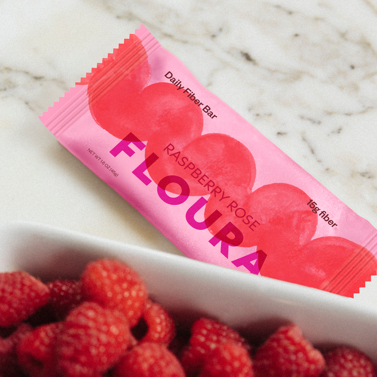 Raspberry Rose Fiber Snack Bar