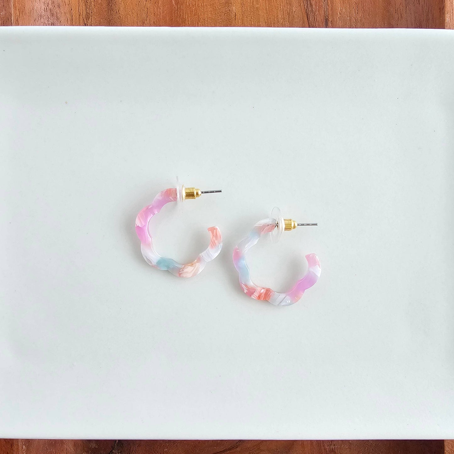 Posey Mini Hoops - Afterglow // Spring Summer Earrings