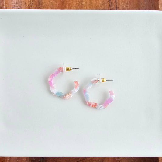 Posey Mini Hoops - Afterglow // Spring Summer Earrings