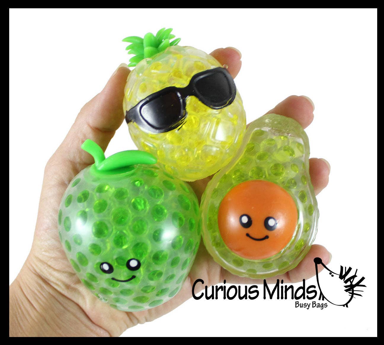 Small Fruit Water Bead Filled Squeeze Stress Balls