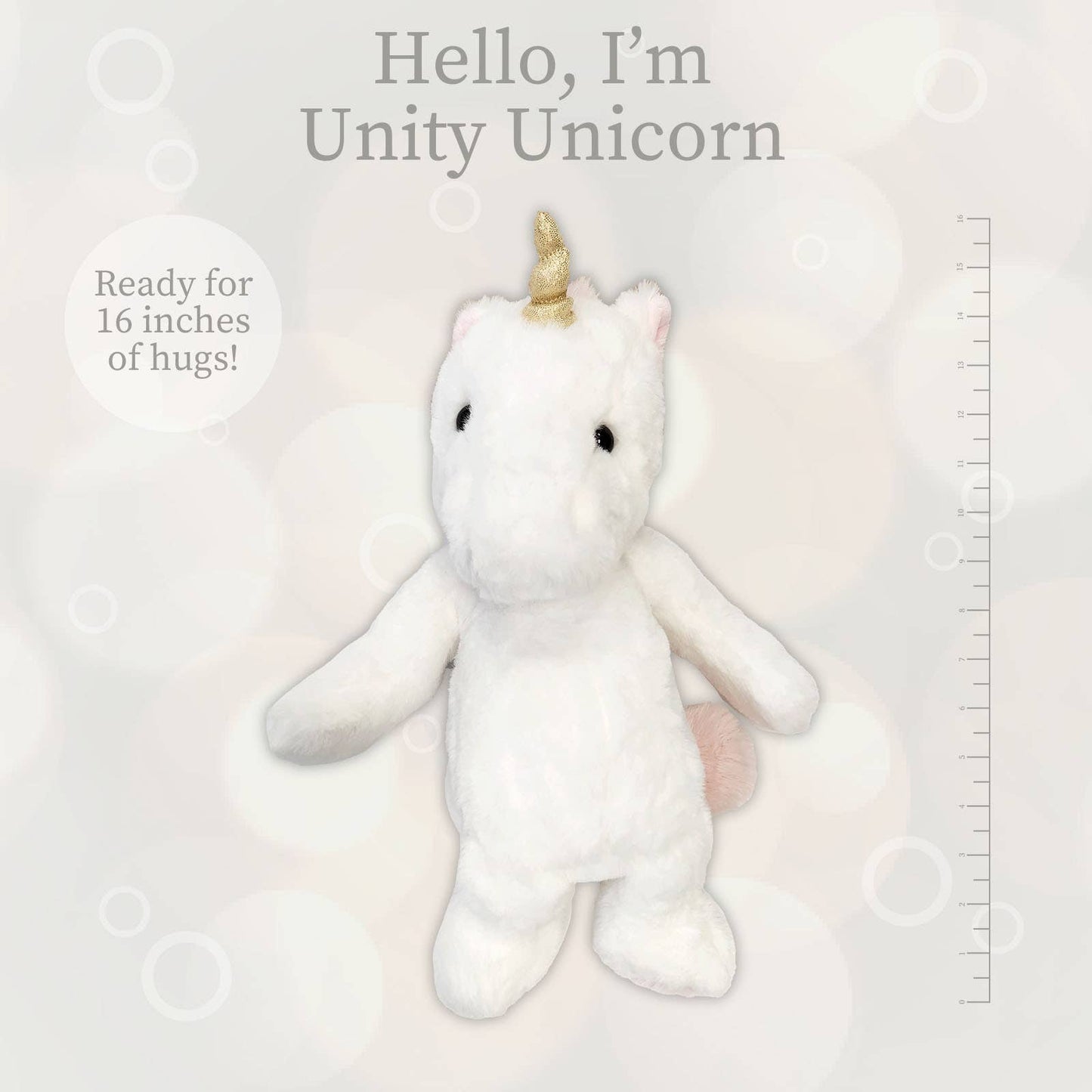 WS Lushee 16 in - Unity White Unicorn