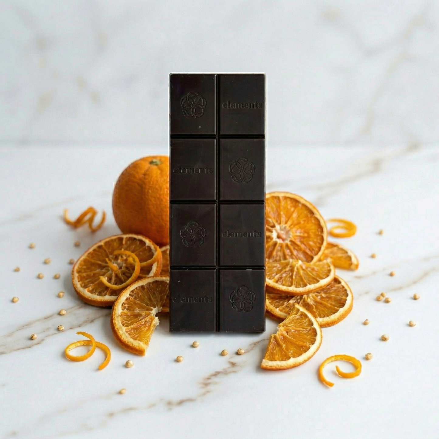 Orange Crunch Dark Chocolate Bar | Vegan Organic