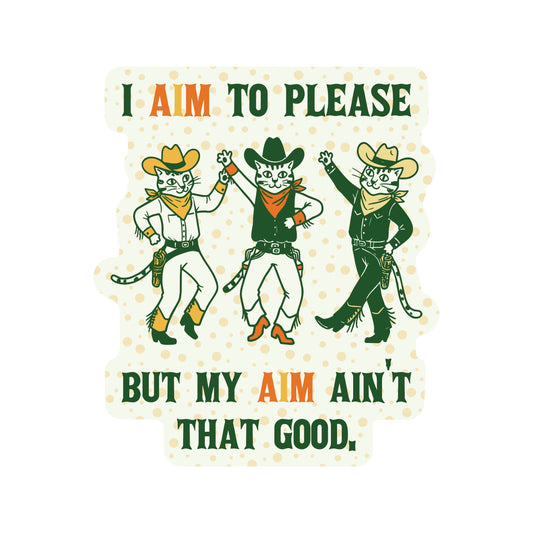 Funny Cute Kitty Cat Sarcastic High Quality Vinyl Sticker