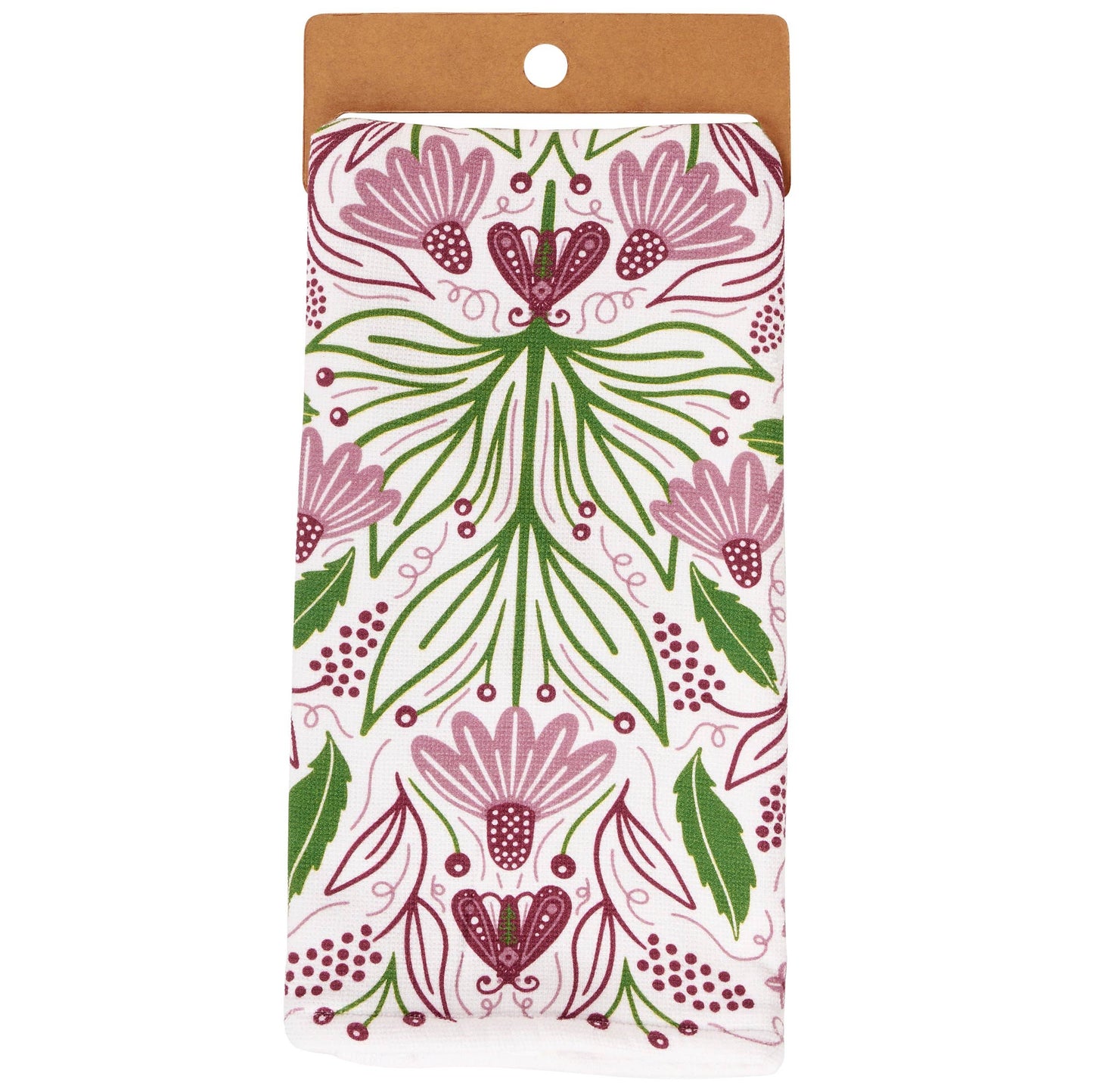 Purple Floral Kitchen Towel