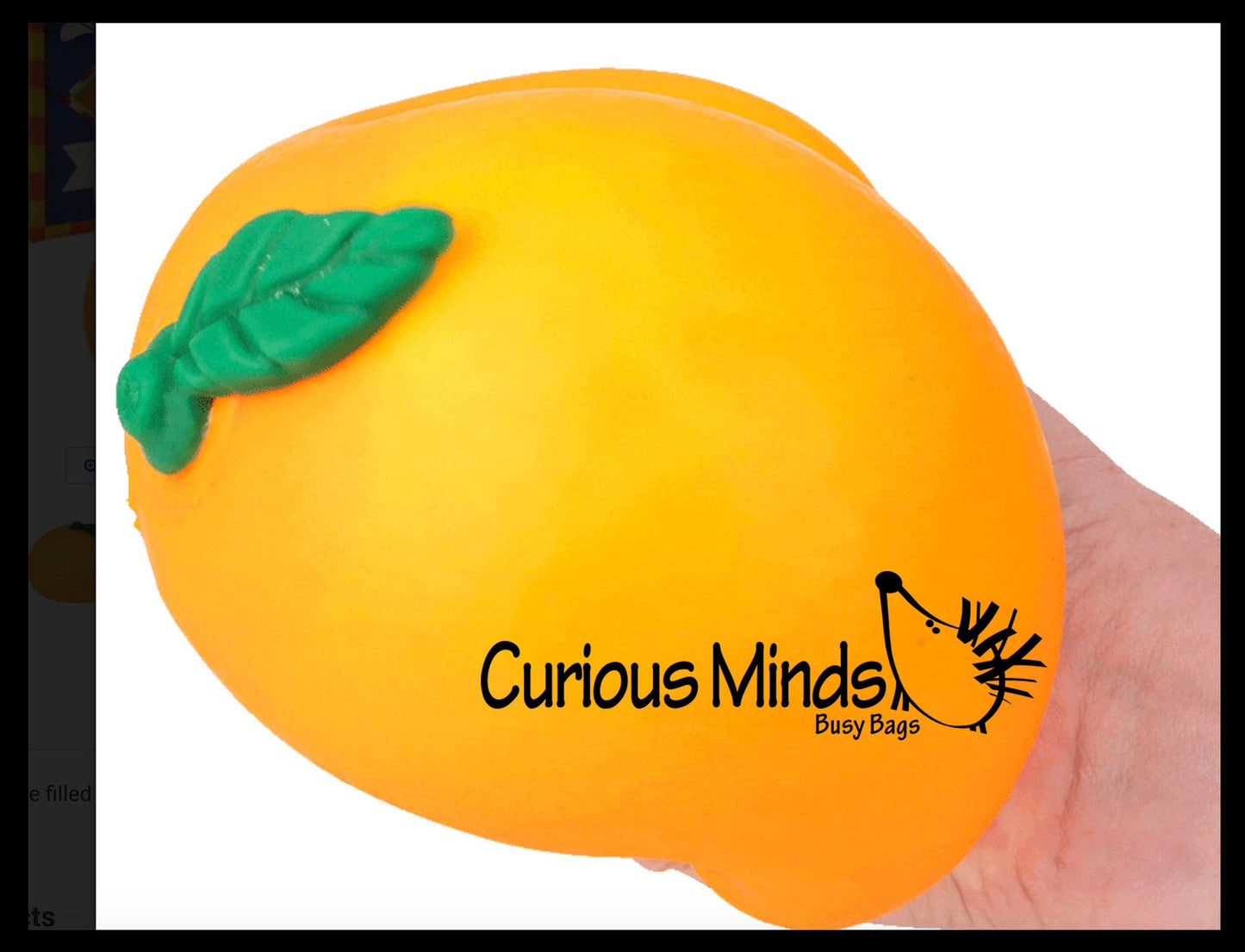 Jumbo Doh Filled Orange - Soft Stress Squishy Ball Fruit