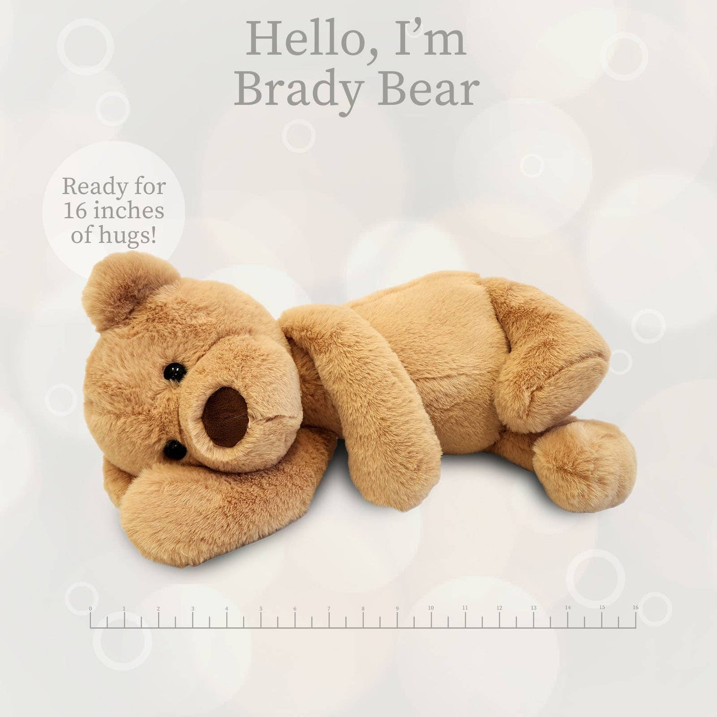 Brady Tan Bear World's Softest Lushee 16 inch Plush Toy