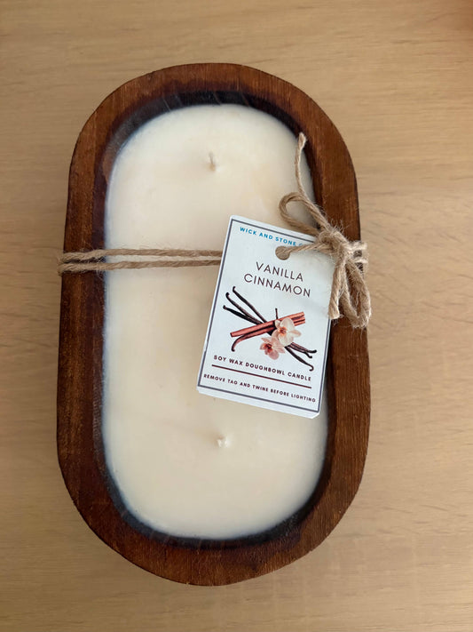 Vanilla Cinnamon Triple Wick Doughbowl Candle