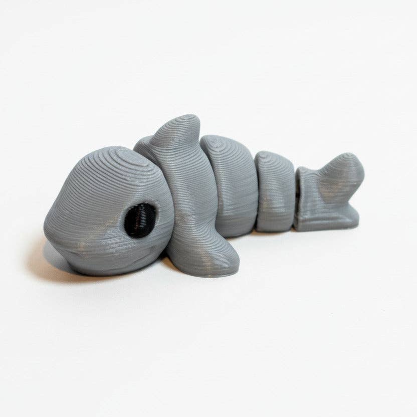Shark • Mini 3D Printed Articulated Animal • Flexi Animals • Pocket Pets • Pocket Pals • Desk Pets [#24]