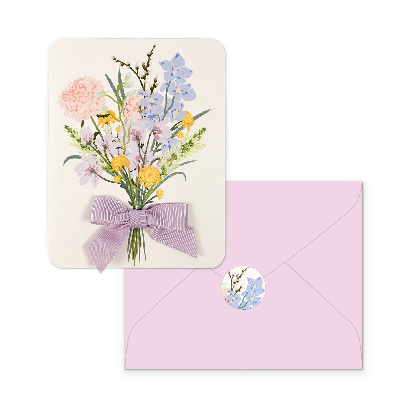 Blissful Bouquet Bow Note Card Set