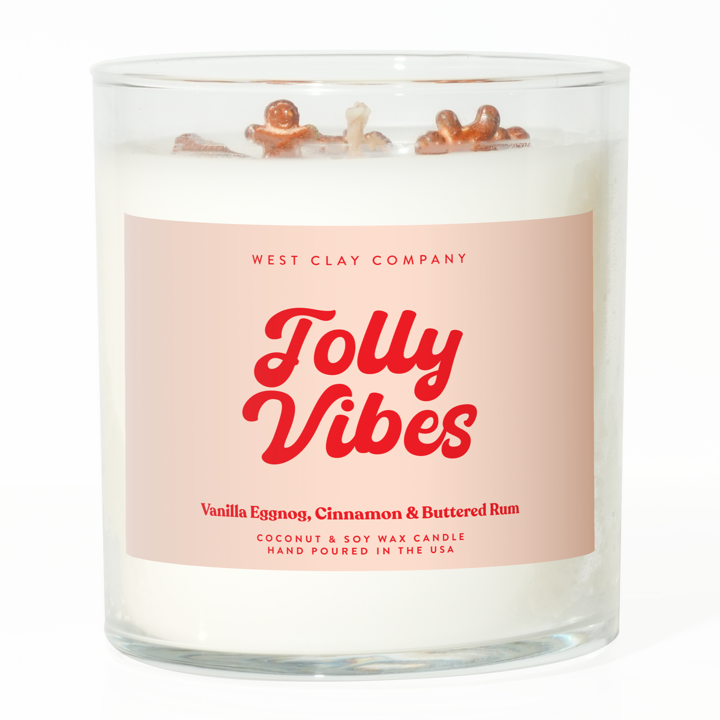 Jolly Vibes Candle - Festive Holiday Christmas Candles
