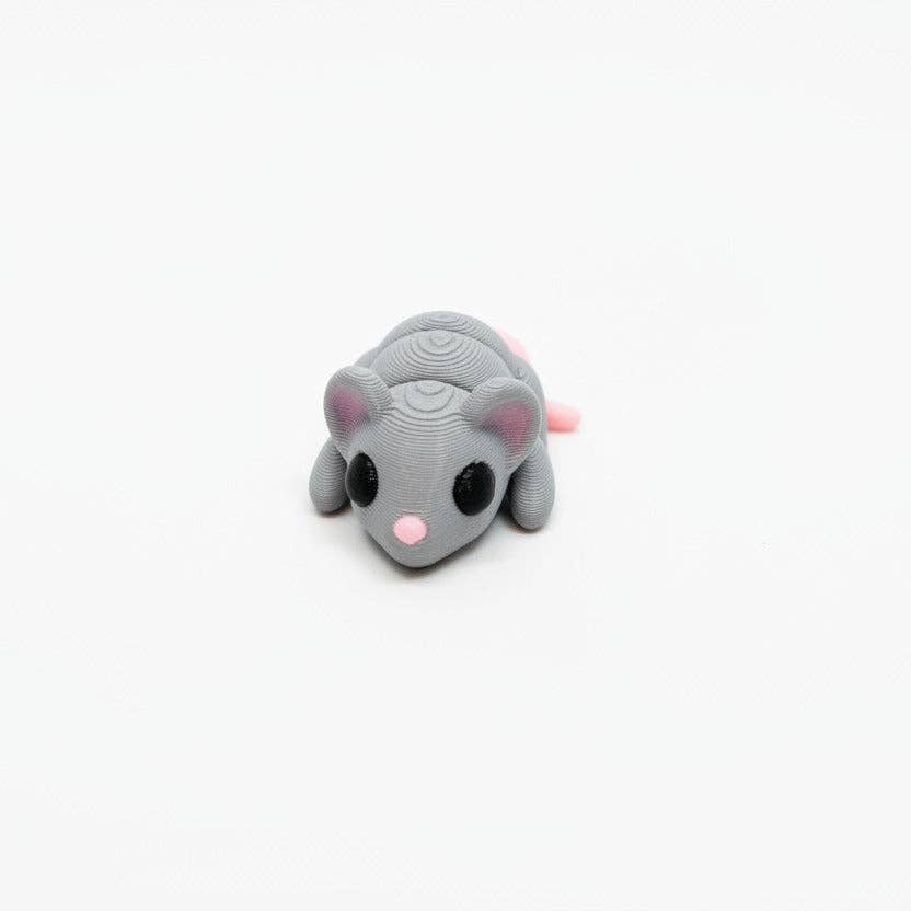 Mouse (Grey) • Mini 3D Printed Articulated Animal • Flexi Animals