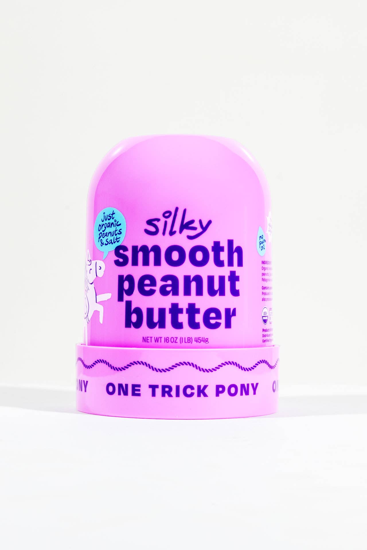 Silky Smooth Organic All Natural Peanut Butter - 16oz Jar