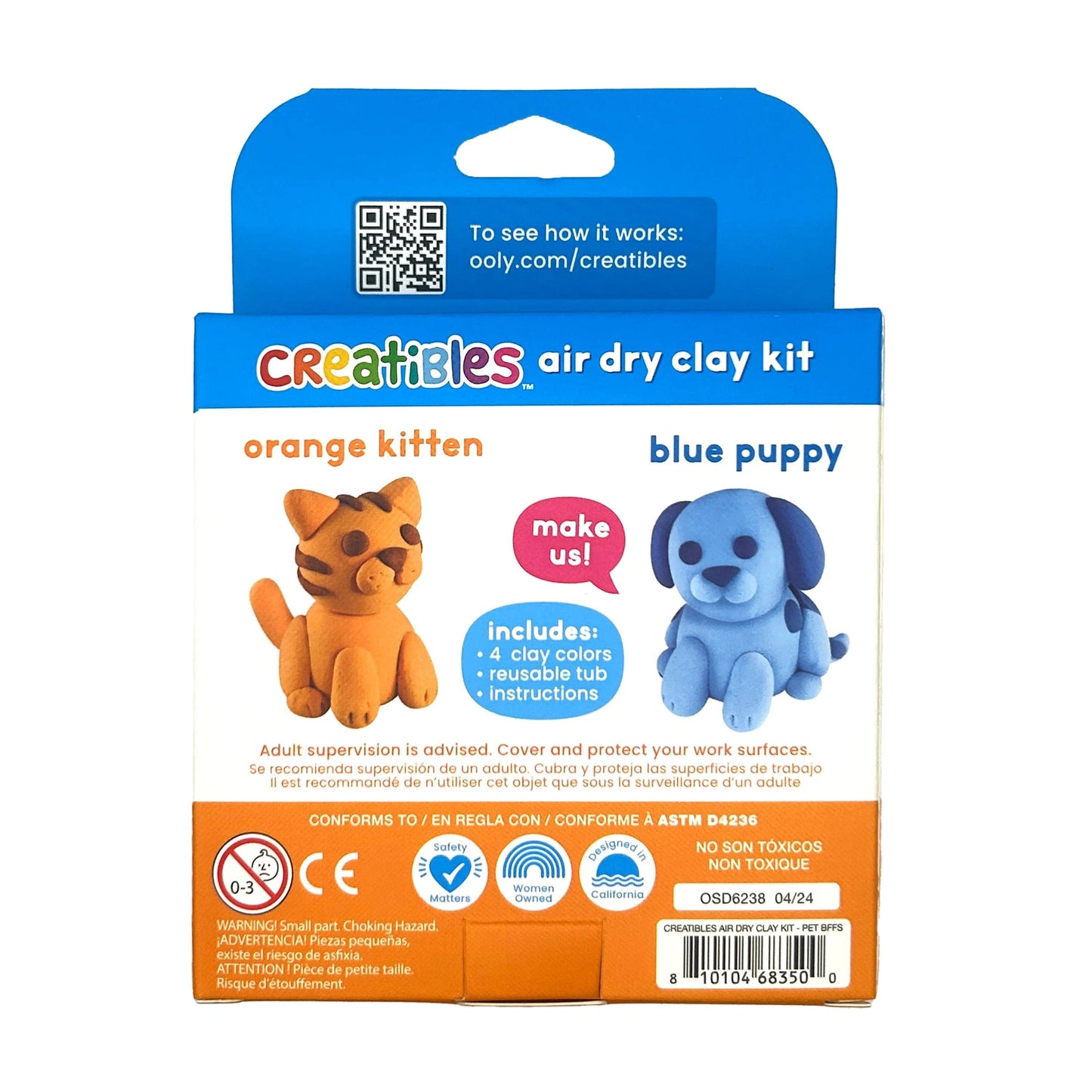 Creatibles Air Dry Clay Kit - Pet Pals