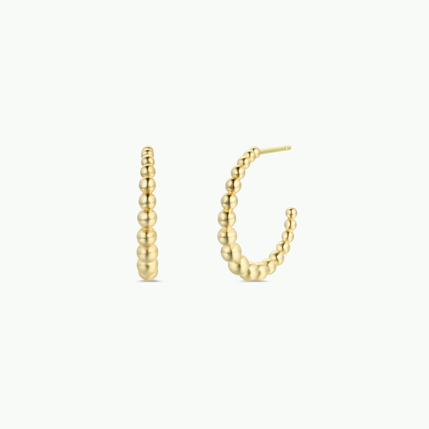 Ball Hoop - Large - Gold Earrings