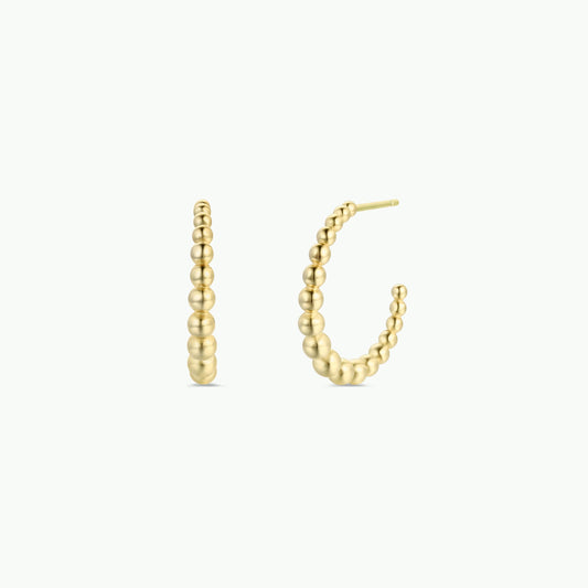 Ball Hoop - Large - Gold Earrings
