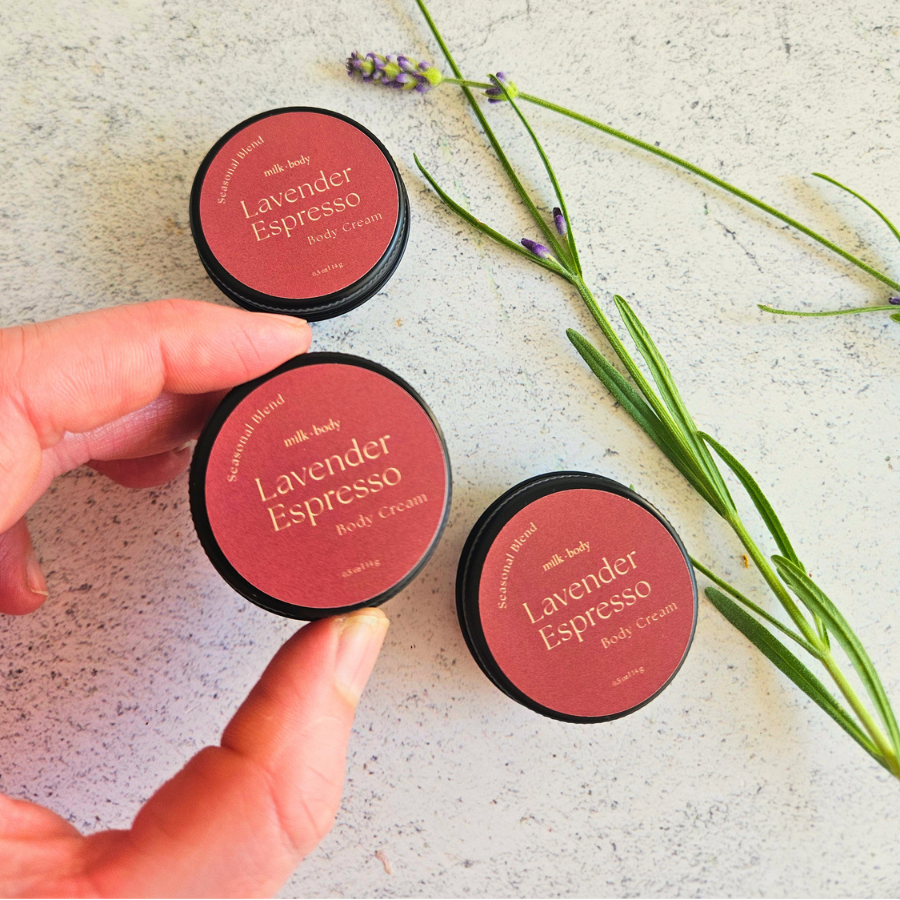 Lavender Espresso Mini Goat Milk + Tallow Body Cream