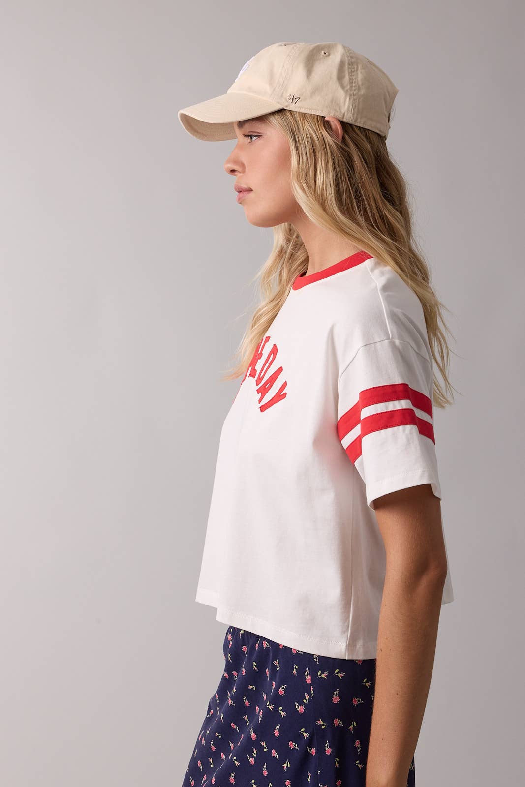 'GAME DAY' CONTRAST KNIT TOP / WL25-11566