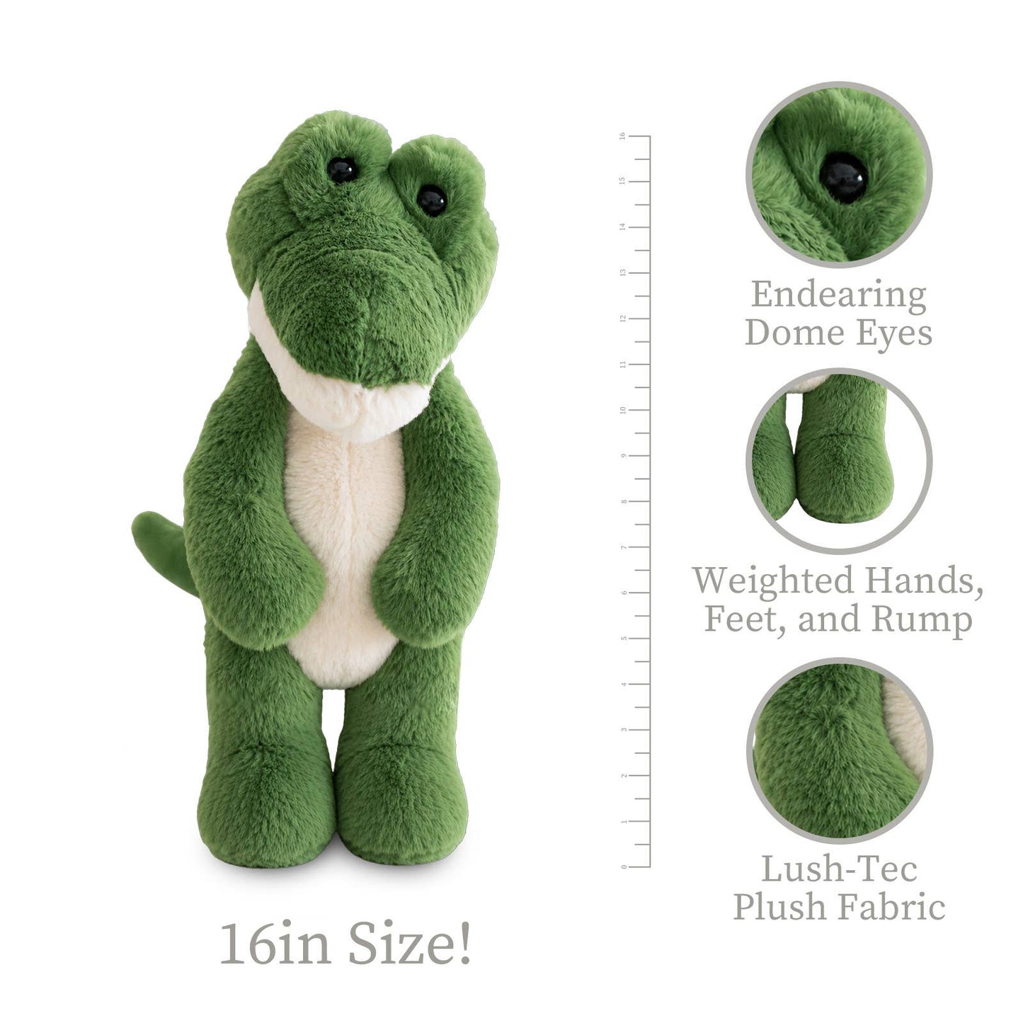 World Softest Plush Lushee 16 inch - Arty Alligator