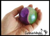 Dual Glitter Swirling Stress Ball - Sensory, Fidget