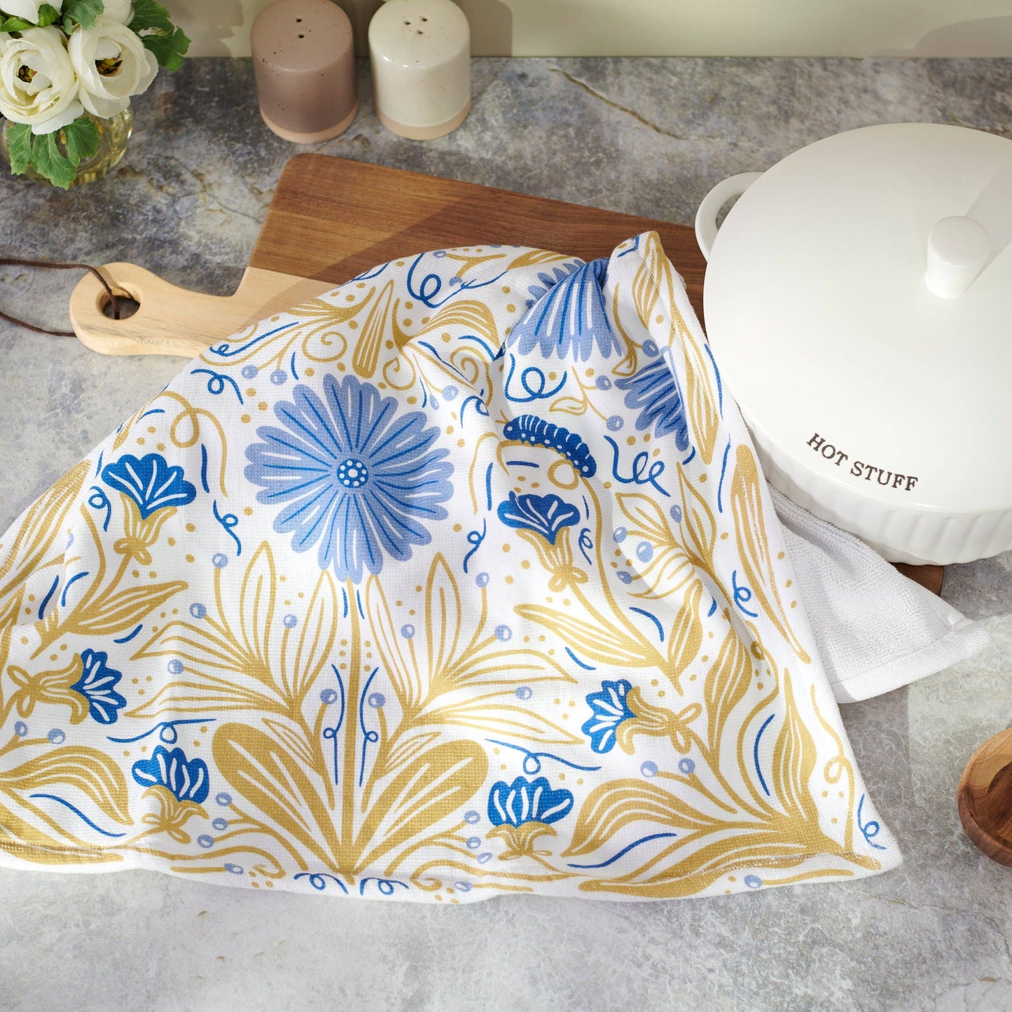 Caterpillar Floral Kitchen Towel