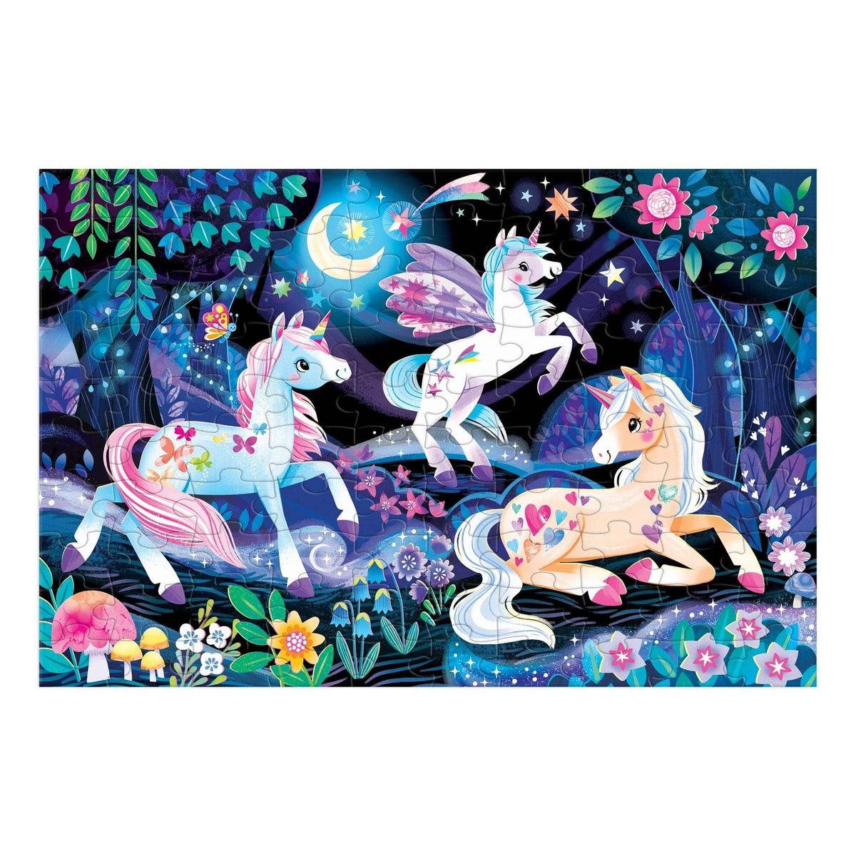 Unicorn Dreams 100 Piece Glow in the Dark Puzzle